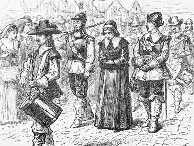 Illustration Of Mary Dyer Led To Execution Giclee Print Art illustration-of-mary-dyer-led-to-execution-giclee-print-art