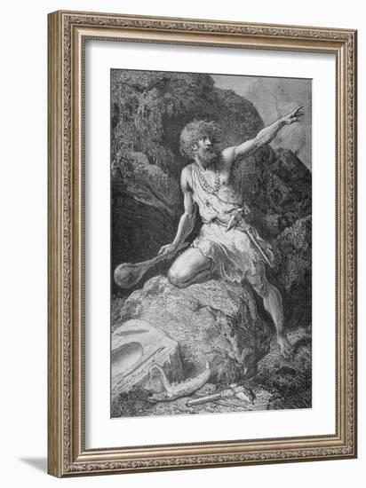 Illustration of Neolithic Man-Emile Antoine Bayard-Framed Giclee Print