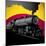 Illustration of Old Stylized Locomotive. Vector Illustration.-Radoman Durkovic-Mounted Art Print