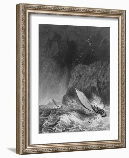 Illustration of Parry's Boats in a Snow Storm Off Walden Island-null-Framed Giclee Print