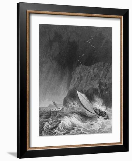 Illustration of Parry's Boats in a Snow Storm Off Walden Island-null-Framed Giclee Print