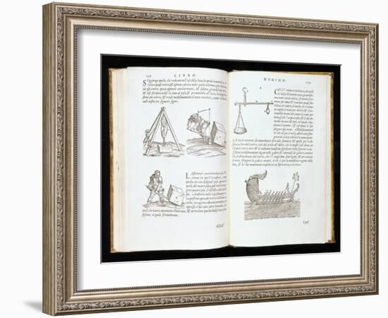 Illustration of Procedure for Removing Blocks of Stone-Giovanni Antonio Rusconi-Framed Giclee Print