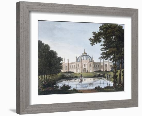 Illustration of Proposed View of the Stable Front at Royal Pavilion-null-Framed Giclee Print