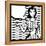 Illustration of Retro Girl in Pop Art Style-incomible-Framed Stretched Canvas