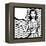 Illustration of Retro Girl in Pop Art Style-incomible-Framed Stretched Canvas