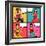 Illustration of Retro Girls in Pop Art Style-incomible-Framed Art Print