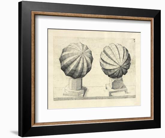 Illustration Of Sculpture. Geometric Designs Illustrating Euclidian Principles Of Geometry.-Wenzel Jamnitzer-Framed Giclee Print