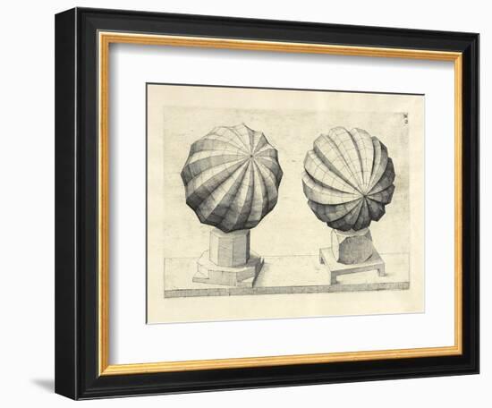 Illustration Of Sculpture. Geometric Designs Illustrating Euclidian Principles Of Geometry.-Wenzel Jamnitzer-Framed Giclee Print