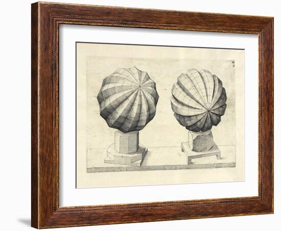 Illustration Of Sculpture. Geometric Designs Illustrating Euclidian Principles Of Geometry.-Wenzel Jamnitzer-Framed Giclee Print