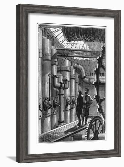 Illustration of the Engine Room of the Nautilus-null-Framed Giclee Print