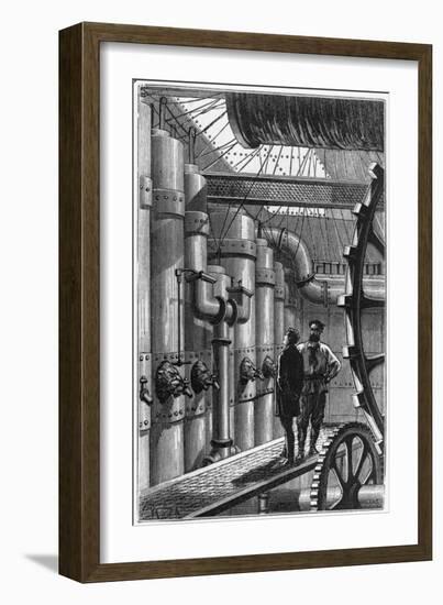 Illustration of the Engine Room of the Nautilus-null-Framed Giclee Print