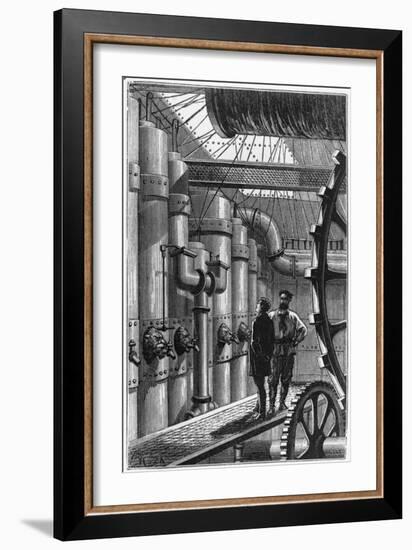 Illustration of the Engine Room of the Nautilus-null-Framed Giclee Print