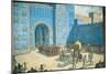 Illustration of the Ishtar Gate in Ancient Babylon-null-Mounted Giclee Print