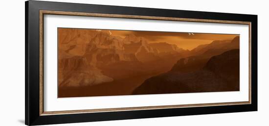 Illustration of the Maxwell Montes Mountain Range on the Planet Venus-Stocktrek Images-Framed Photographic Print