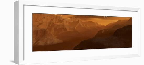 Illustration of the Maxwell Montes Mountain Range on the Planet Venus-Stocktrek Images-Framed Photographic Print