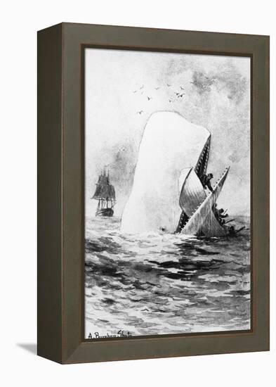 Illustration of the White Whale-A. Burnham Shute-Framed Premier Image Canvas