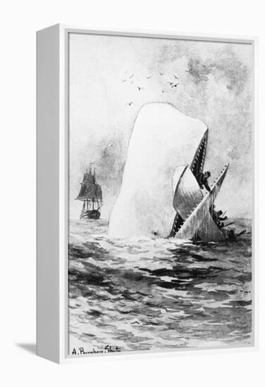 Illustration of the White Whale-A. Burnham Shute-Framed Premier Image Canvas