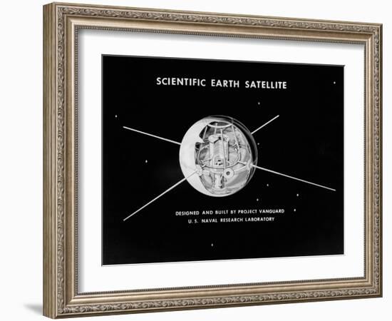 Illustration of Vanguard Satellite-Philip Gendreau-Framed Giclee Print