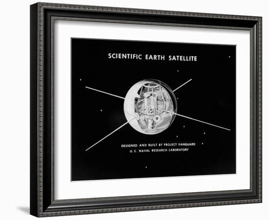 Illustration of Vanguard Satellite-Philip Gendreau-Framed Giclee Print