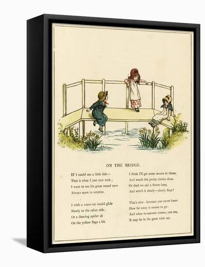 Illustration, on the Bridge-Kate Greenaway-Framed Stretched Canvas