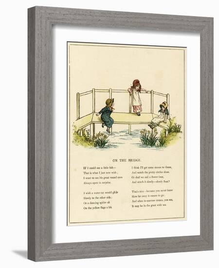 Illustration, on the Bridge-Kate Greenaway-Framed Art Print