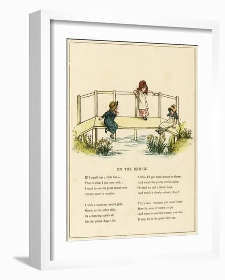 Illustration, on the Bridge-Kate Greenaway-Framed Art Print