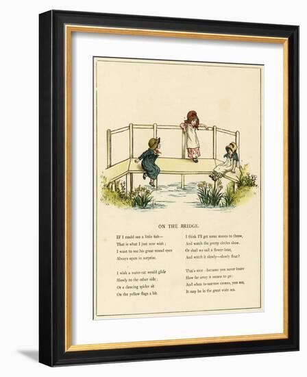 Illustration, on the Bridge-Kate Greenaway-Framed Art Print