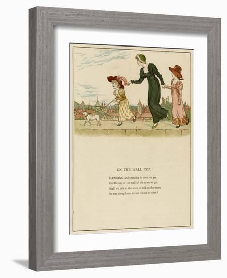 Illustration, on the Wall Top-Kate Greenaway-Framed Art Print