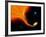 Illustration 'Red Giant-Black Hole'-Julian Baum-Framed Photographic Print