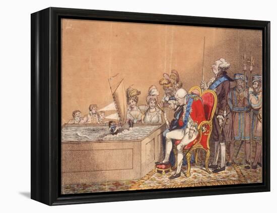 Illustration Showing "The King of Brobdingnag and Gulliver" from the Book "Gulliver's Travels"-null-Framed Premier Image Canvas