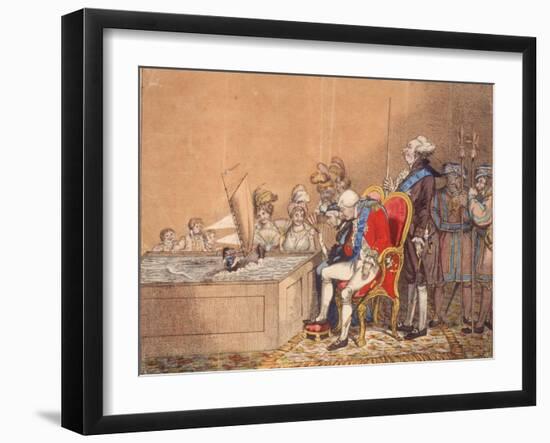 Illustration Showing "The King of Brobdingnag and Gulliver" from the Book "Gulliver's Travels"-null-Framed Photographic Print