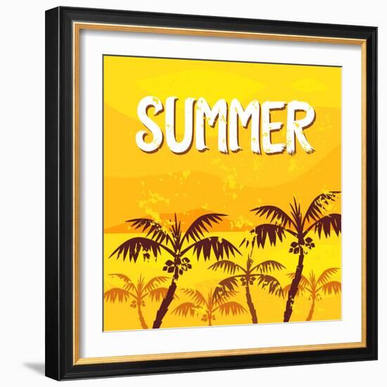 Illustration Summer-yaichatchai-Framed Art Print