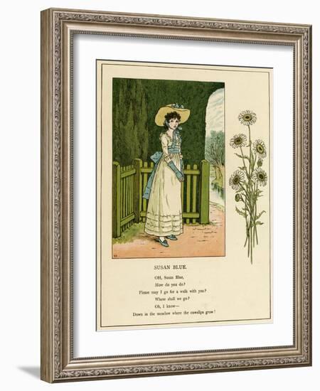 Illustration, Susan Blue-Kate Greenaway-Framed Art Print