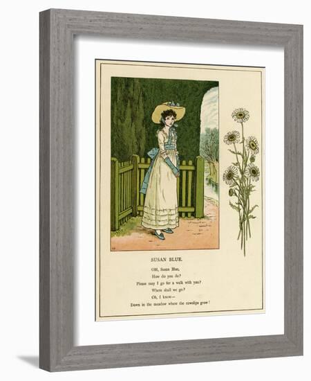 Illustration, Susan Blue-Kate Greenaway-Framed Art Print