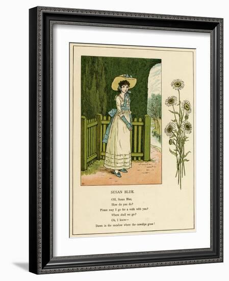 Illustration, Susan Blue-Kate Greenaway-Framed Art Print