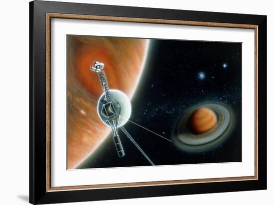 Illustration Symbolising Voyager 2's Journey-Julian Baum-Framed Photographic Print