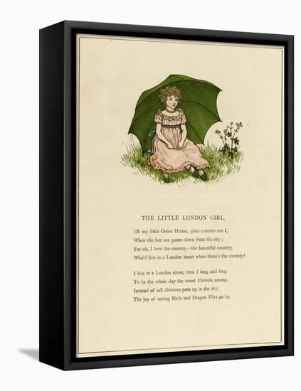 Illustration, the Little London Girl-Kate Greenaway-Framed Stretched Canvas