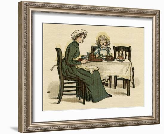 Illustration, the Queen of the Pirate Isle-Kate Greenaway-Framed Art Print