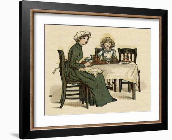 Illustration, the Queen of the Pirate Isle-Kate Greenaway-Framed Art Print