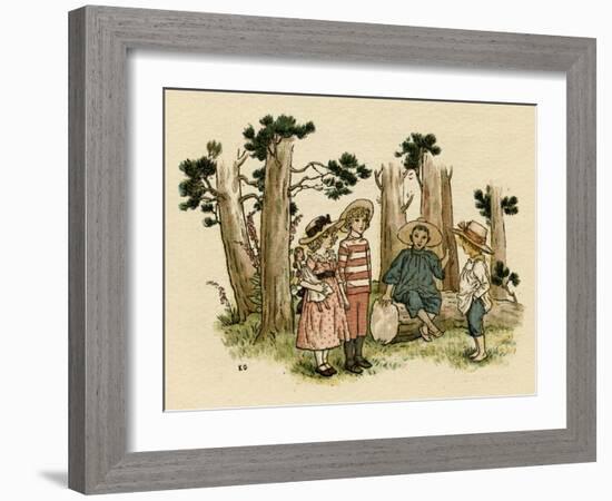 Illustration, the Queen of the Pirate Isle-Kate Greenaway-Framed Art Print