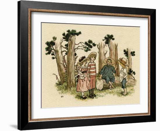 Illustration, the Queen of the Pirate Isle-Kate Greenaway-Framed Art Print