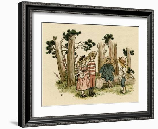 Illustration, the Queen of the Pirate Isle-Kate Greenaway-Framed Art Print