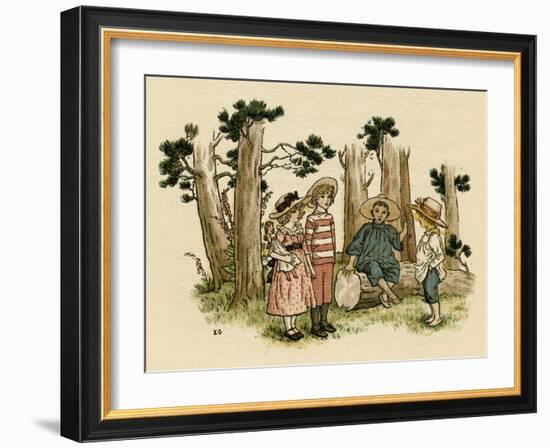 Illustration, the Queen of the Pirate Isle-Kate Greenaway-Framed Art Print