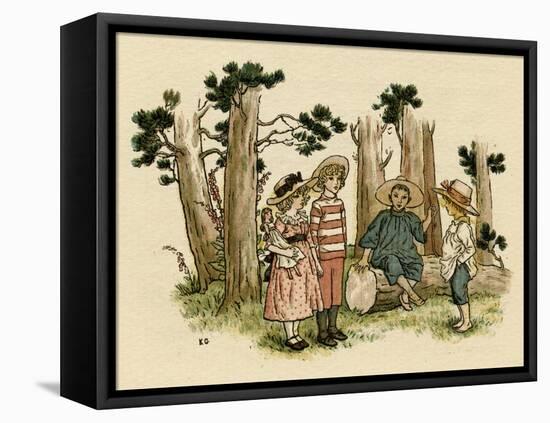 Illustration, the Queen of the Pirate Isle-Kate Greenaway-Framed Stretched Canvas