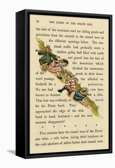 Illustration, the Queen of the Pirate Isle-Kate Greenaway-Framed Stretched Canvas