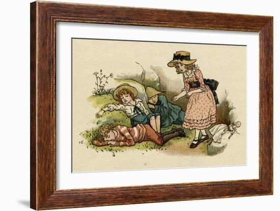 Illustration, the Queen of the Pirate Isle-Kate Greenaway-Framed Art Print