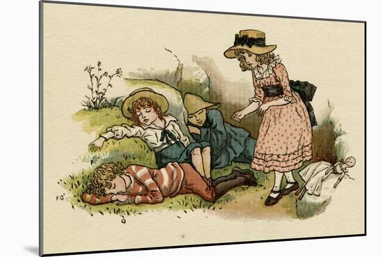 Illustration, the Queen of the Pirate Isle-Kate Greenaway-Mounted Art Print