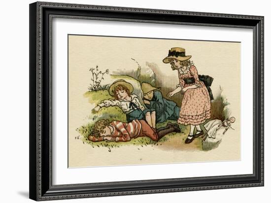 Illustration, the Queen of the Pirate Isle-Kate Greenaway-Framed Art Print