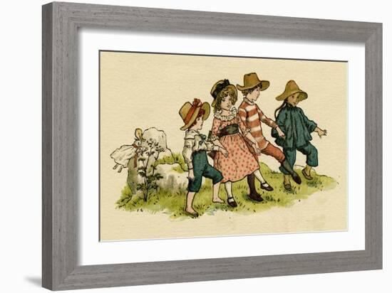 Illustration, the Queen of the Pirate Isle-Kate Greenaway-Framed Art Print