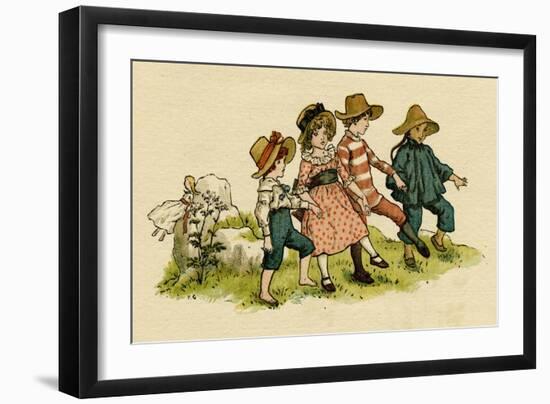 Illustration, the Queen of the Pirate Isle-Kate Greenaway-Framed Art Print